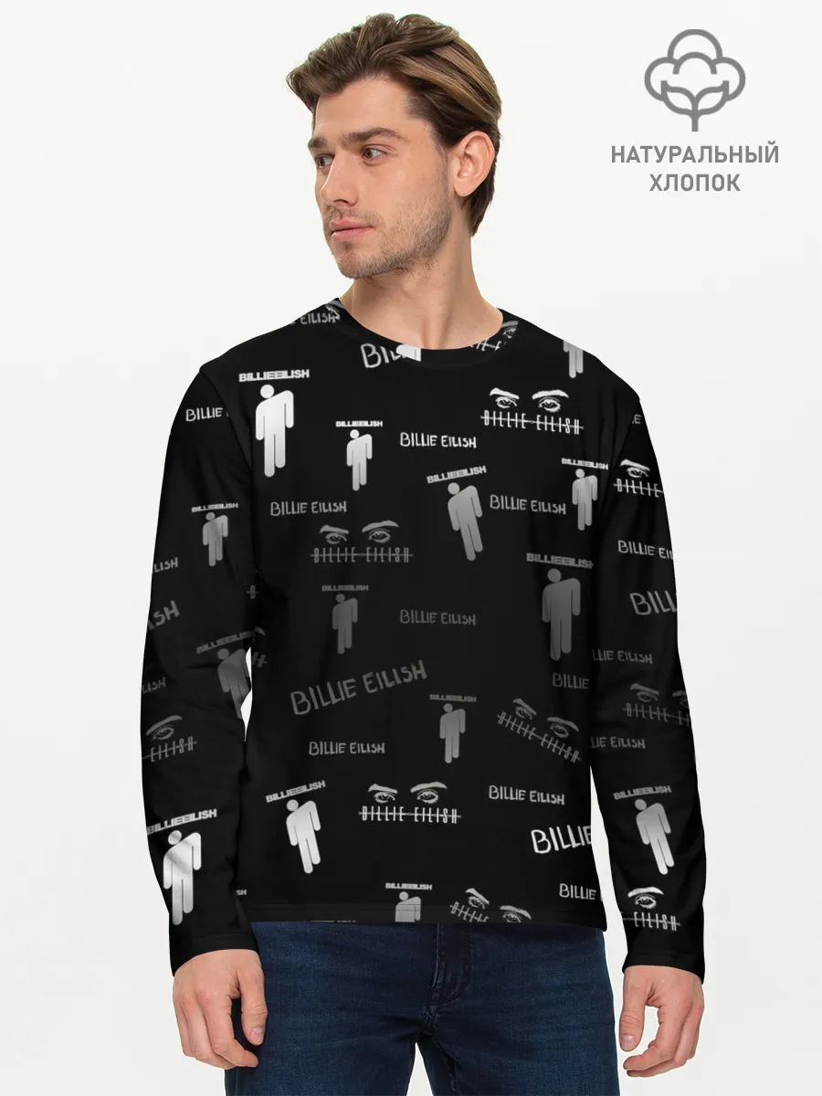 Мужской лонгслив базовый / Billie Eilish