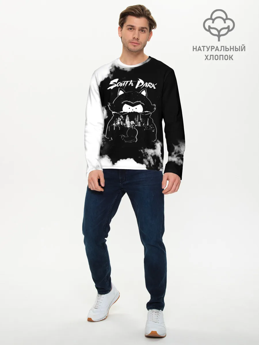 Мужской лонгслив базовый / Южный Парк