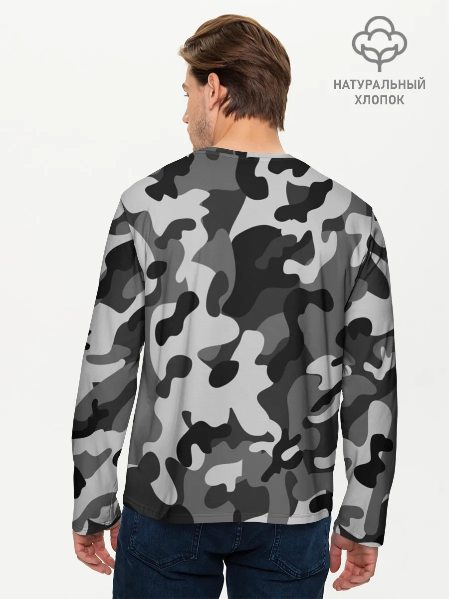 Мужской лонгслив базовый / ГОРОДСКОЙ КАМУФЛЯЖ | CITY MILITARY
