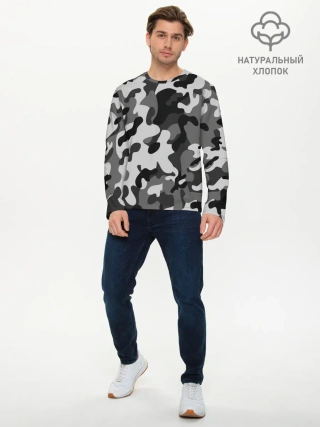 Мужской лонгслив базовый / ГОРОДСКОЙ КАМУФЛЯЖ | CITY MILITARY