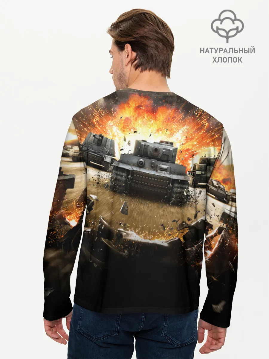Мужской лонгслив базовый / ТАНКИ