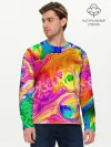 Мужской лонгслив базовый / TIE DYE | ЯРКИЕ КРАСКИ