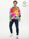 Мужской лонгслив базовый / TIE DYE | ЯРКИЕ КРАСКИ