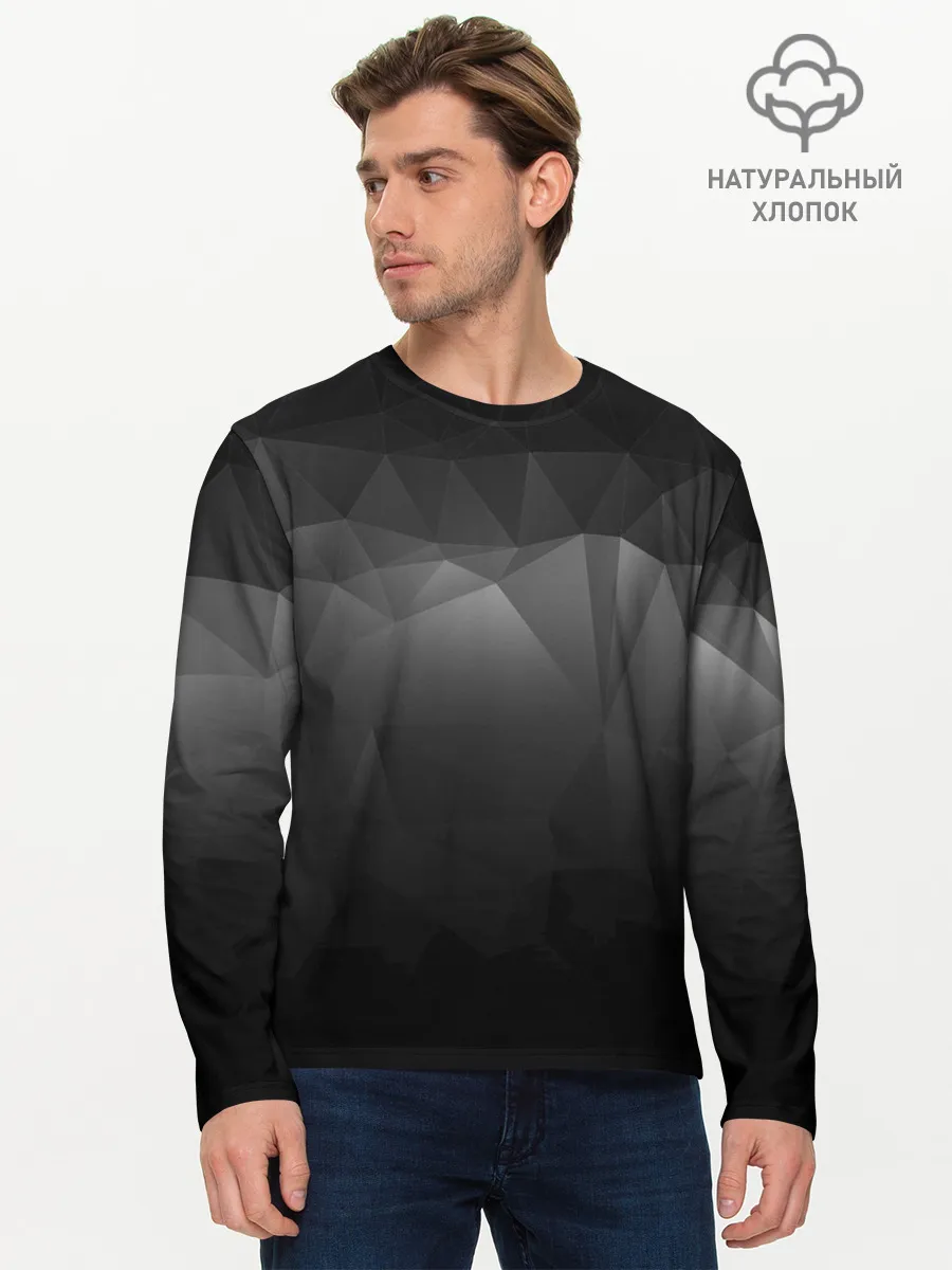 Мужской лонгслив базовый / GRAY GEOMETRY | СЕРАЯ ГЕОМЕТРИЯ