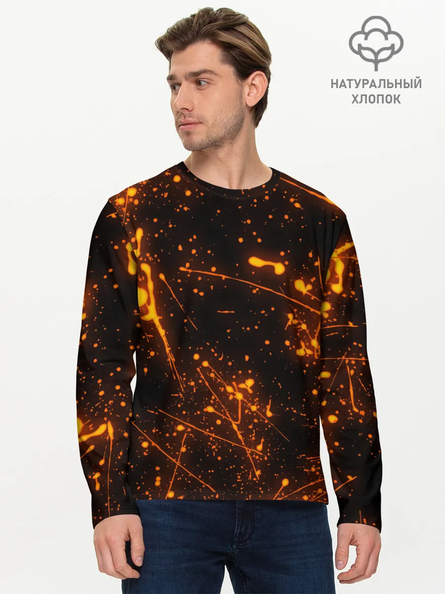 Мужской лонгслив базовый / FLAME | ПЛАМЯ