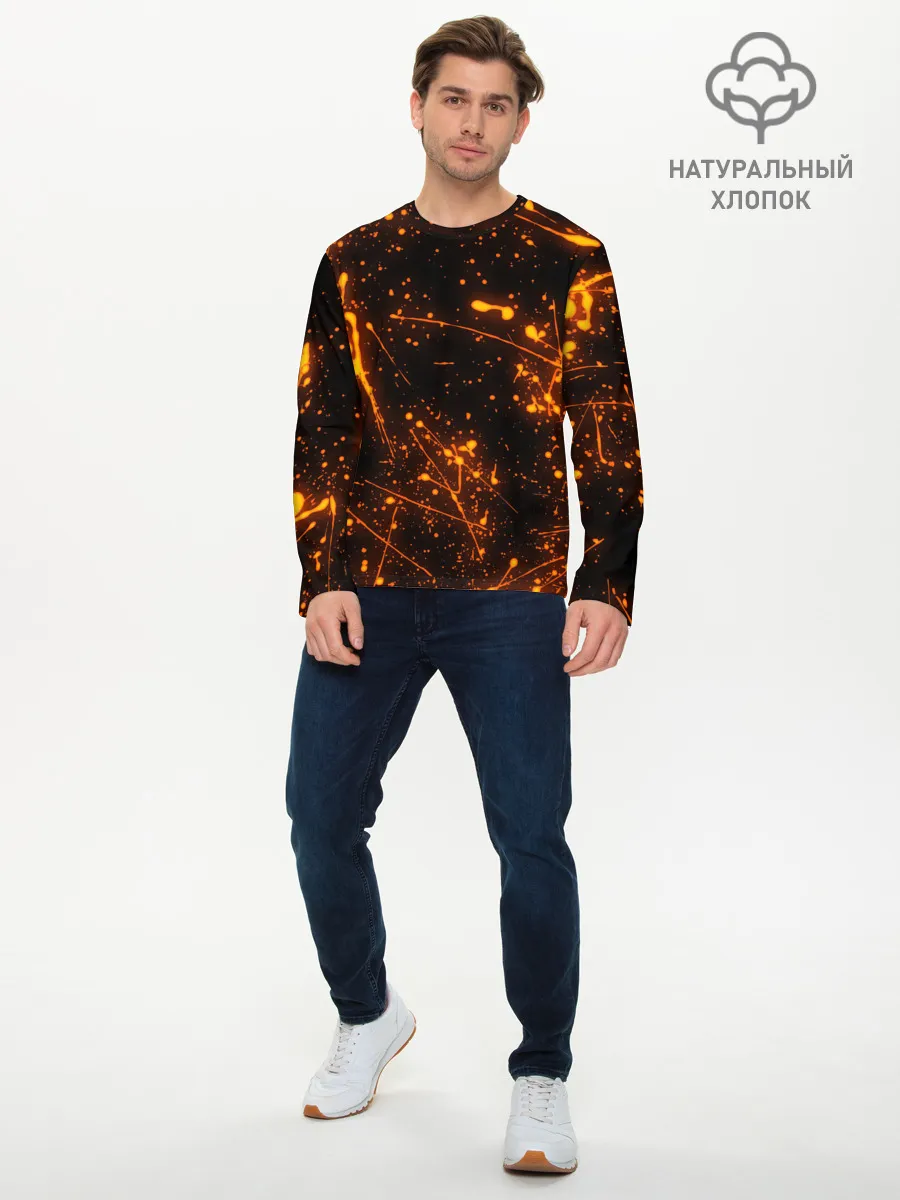 Мужской лонгслив базовый / FLAME | ПЛАМЯ