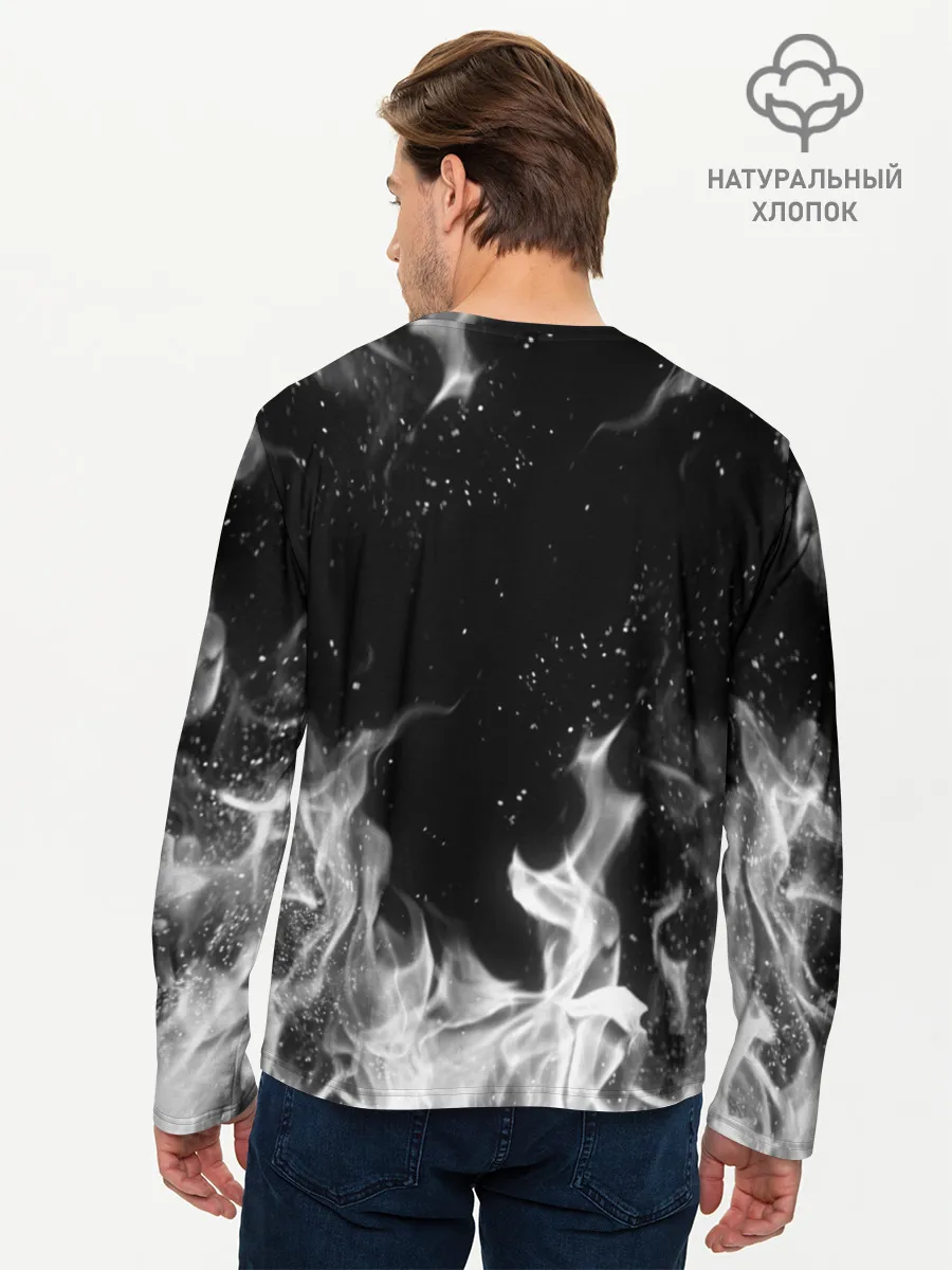 Мужской лонгслив базовый / БЕЛЫЙ ОГОНЬ | WHITE FIRE