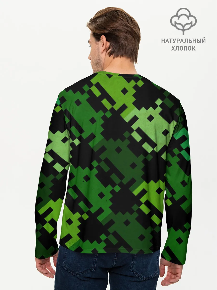 Мужской лонгслив базовый / Space Invaders