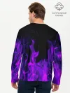 Мужской лонгслив базовый / ФИОЛЕТОВЫЙ ОГОНЬ | PURPLE FIRE