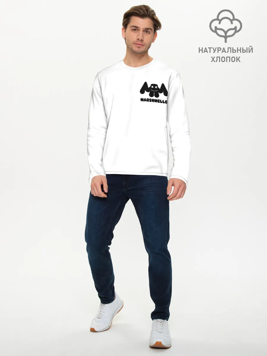 Мужской лонгслив базовый / Marshmello