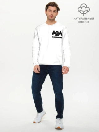 Мужской лонгслив базовый / Marshmello