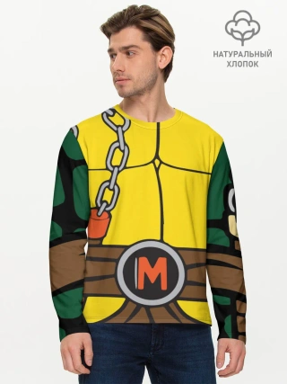 Мужской лонгслив базовый / Микеланджело Косплей