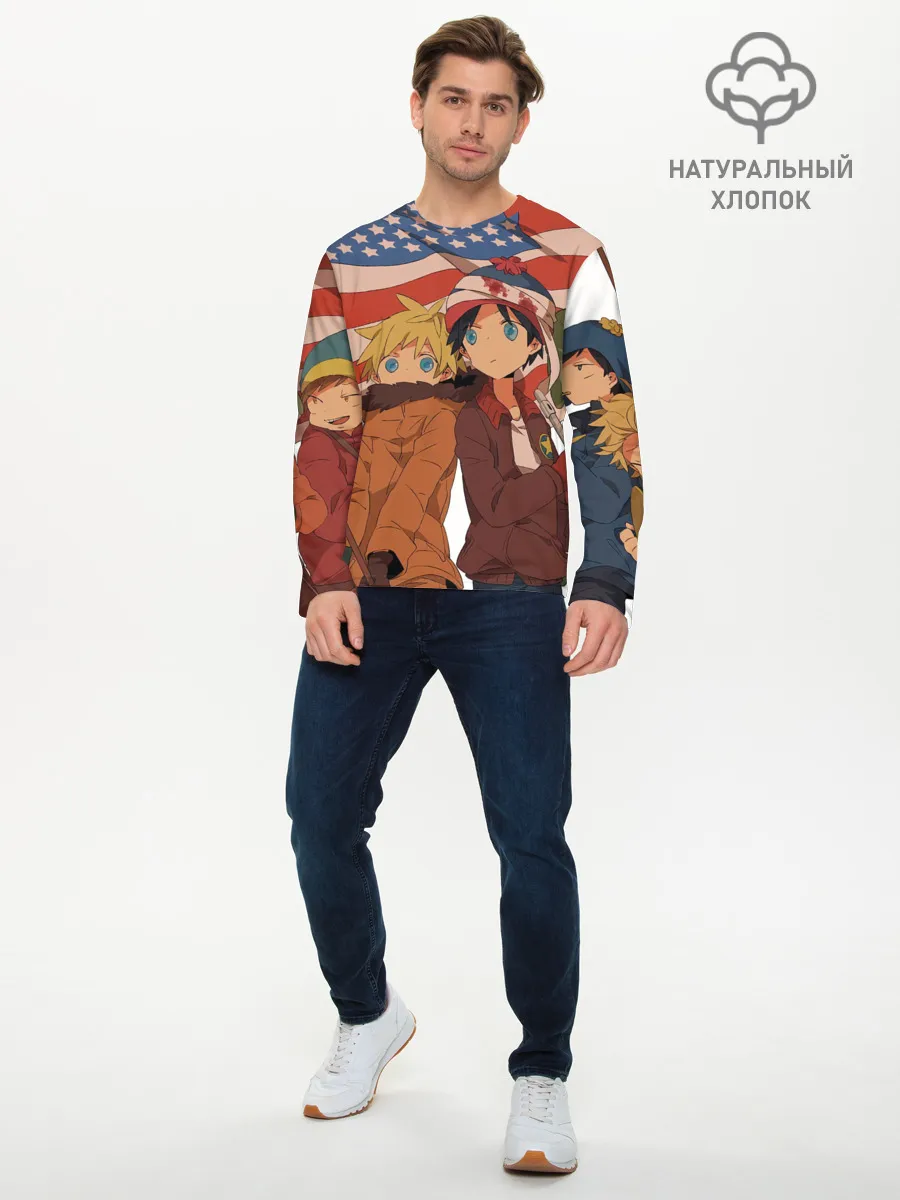 Мужской лонгслив базовый / ЮЖНЫЙ ПАРК