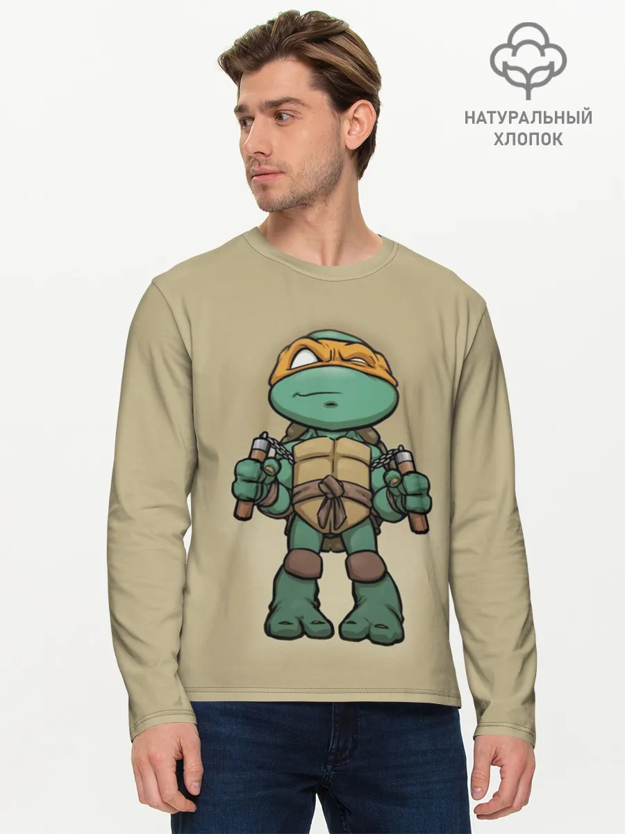 Мужской лонгслив базовый / ЧЕРЕПАШКИ - НИНДЗЯ