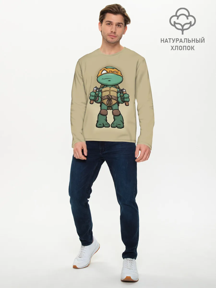 Мужской лонгслив базовый / ЧЕРЕПАШКИ - НИНДЗЯ