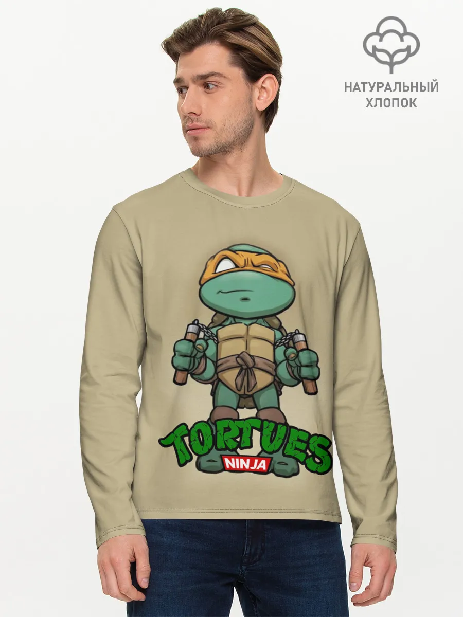 Мужской лонгслив базовый / ЧЕРЕПАШКИ - НИНДЗЯ
