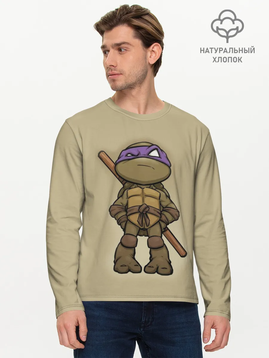 Мужской лонгслив базовый / ЧЕРЕПАШКИ - НИНДЗЯ