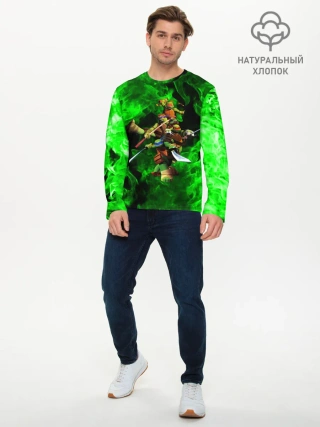 Мужской лонгслив базовый / ЧЕРЕПАШКИ - НИНДЗЯ