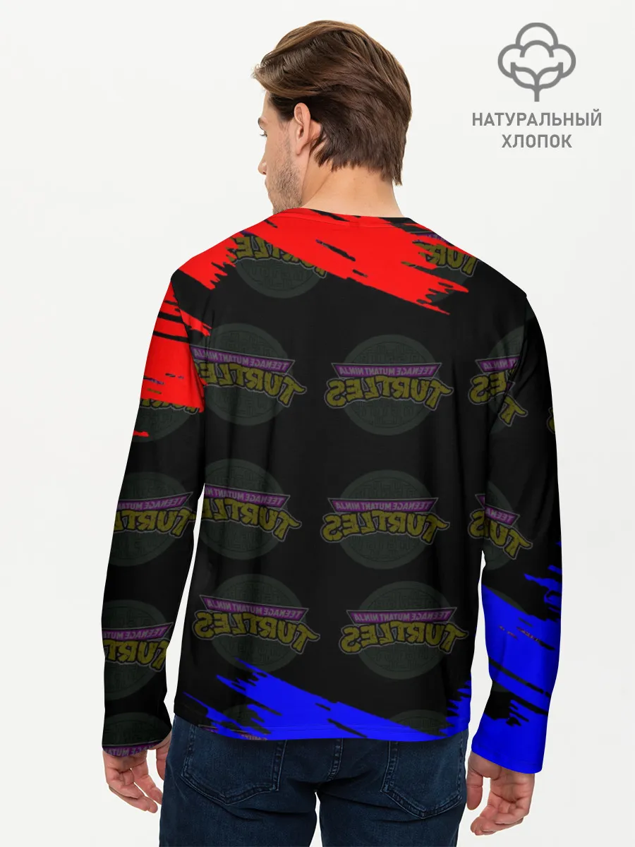 Мужской лонгслив базовый / Черепашки Ниндзя