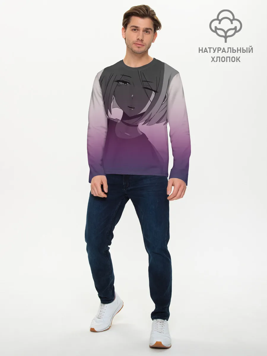 Мужской лонгслив базовый / Аниме девочка в тумане
