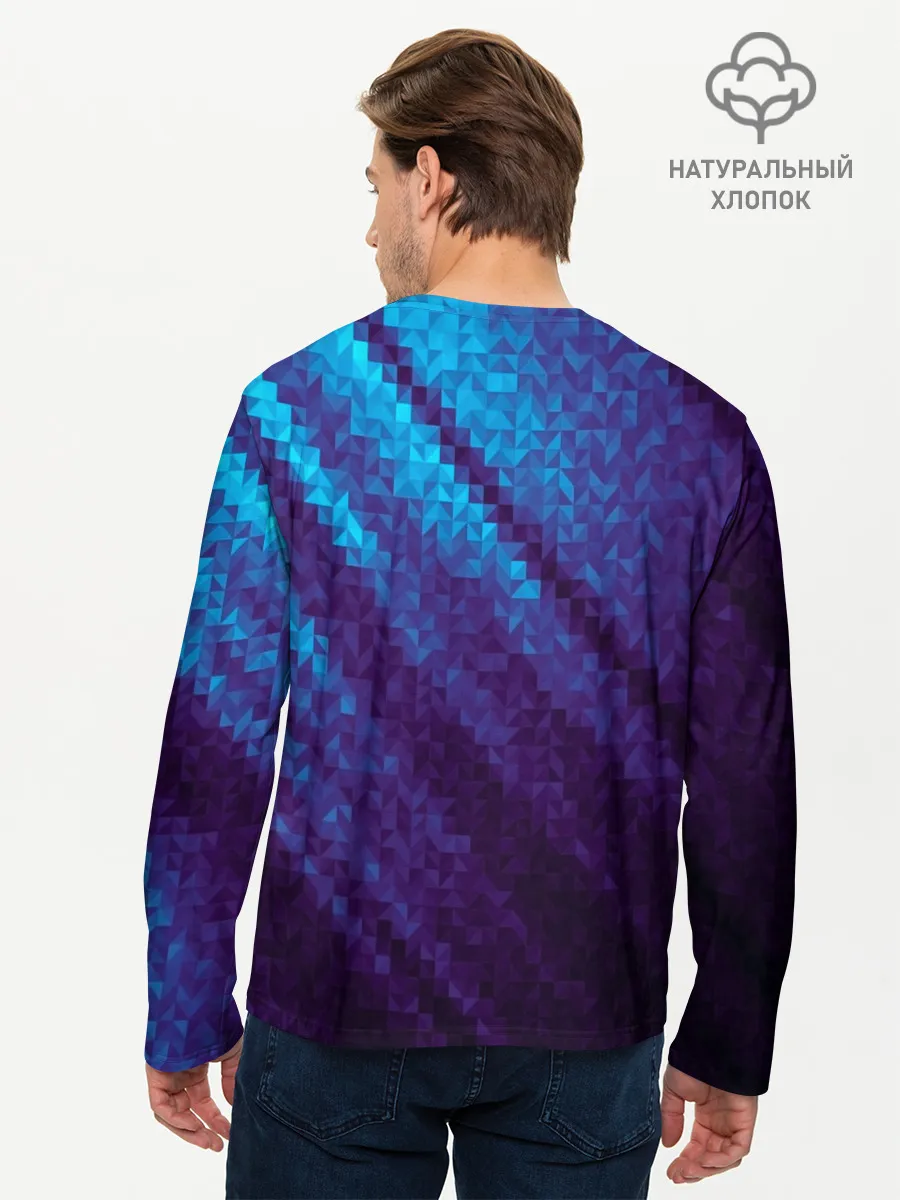 Мужской лонгслив базовый / Abstract