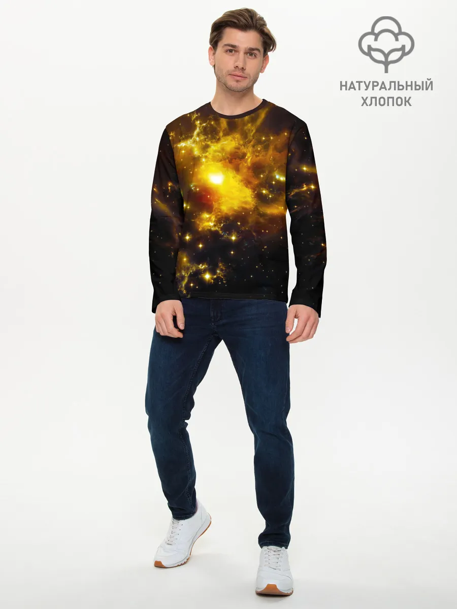 Мужской лонгслив базовый / Space