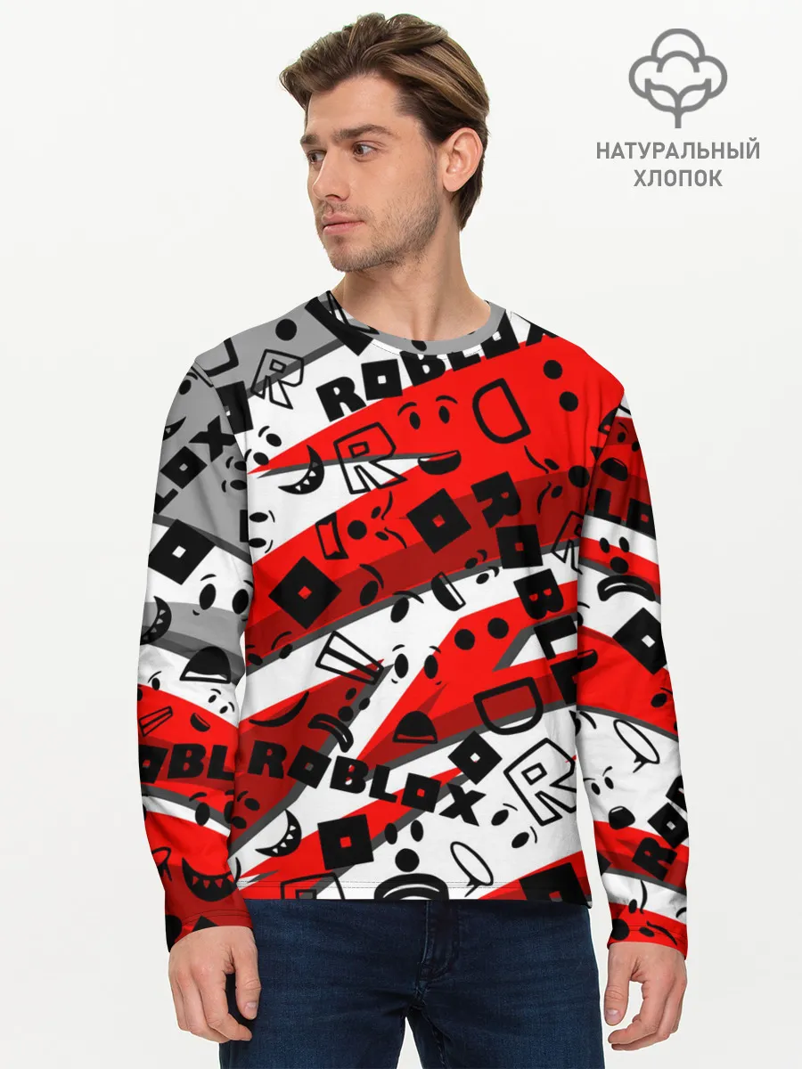 Мужской лонгслив базовый / Roblox