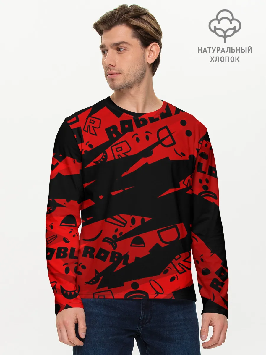 Мужской лонгслив базовый / Roblox