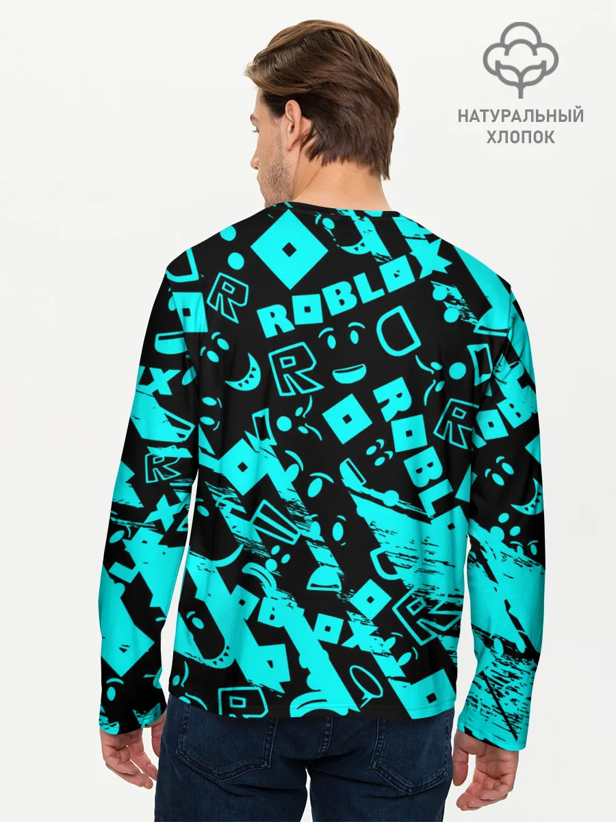 Мужской лонгслив базовый / Roblox