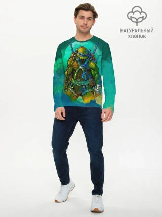 Мужской лонгслив базовый / Черепашки ниндзя