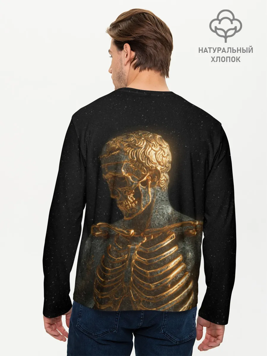 Мужской лонгслив базовый / Скелет В Золоте