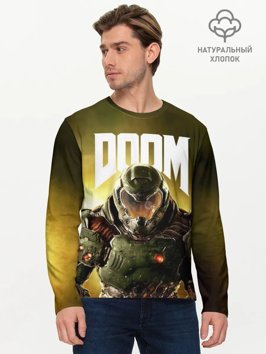 Мужской лонгслив базовый / DOOM
