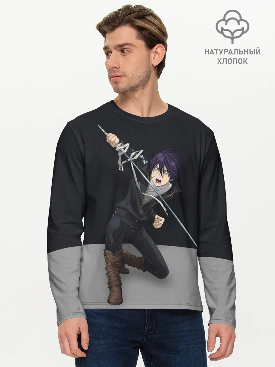 Мужской лонгслив базовый / Бездомный бог. Ято