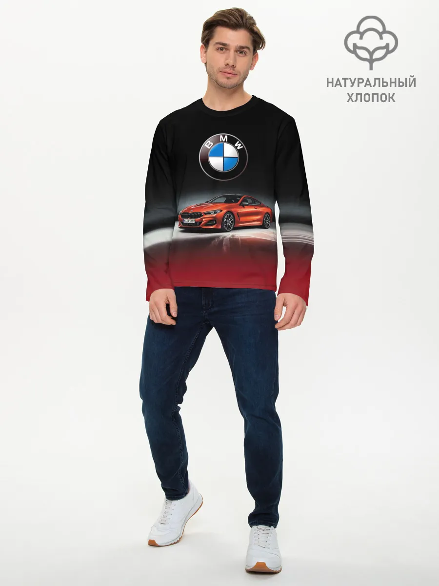 Мужской лонгслив базовый / BMW