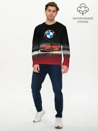 Мужской лонгслив базовый / BMW