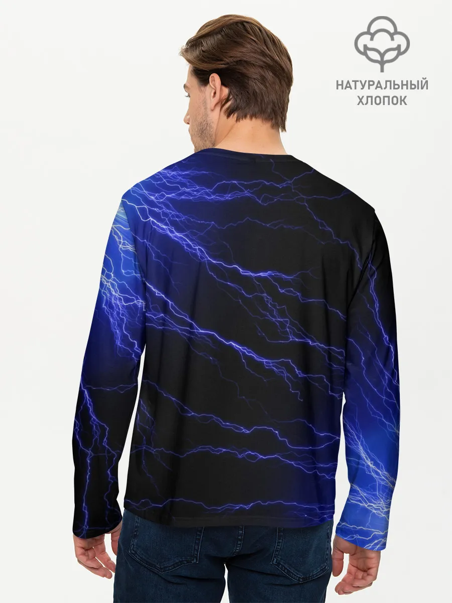 Мужской лонгслив базовый / МОЛНИИ | РАЗРЯДЫ | НЕОН