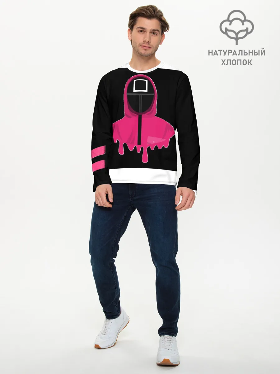 Мужской лонгслив базовый / Игра в кальмара - Squid game