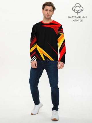 Мужской лонгслив базовый / Уникальные линии