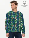 Мужской лонгслив базовый / Новогодние Игрушки на Ёлке