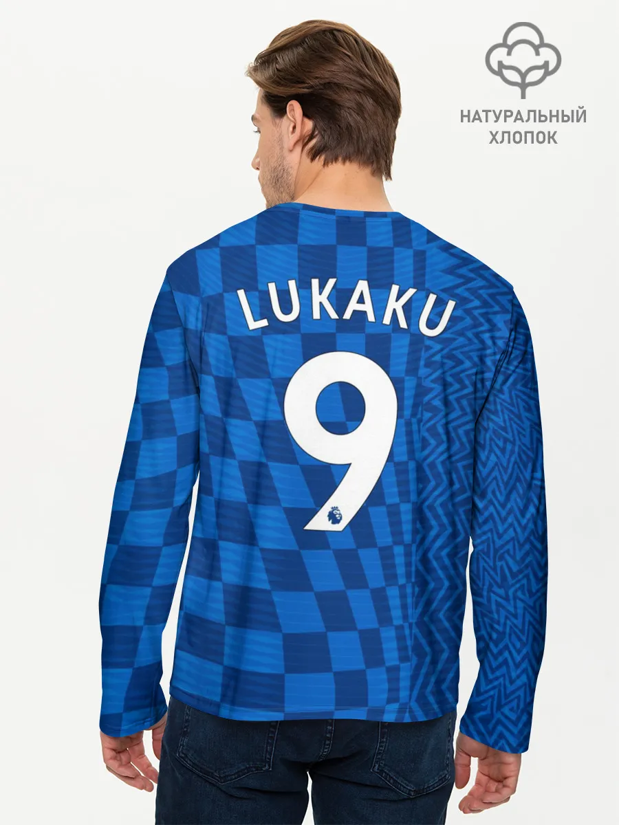 Мужской лонгслив базовый / Лукаку Челси форма 2021/2022