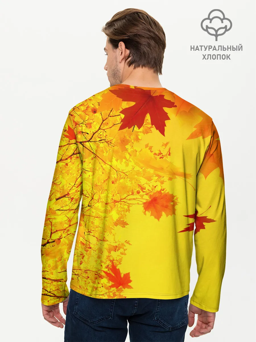 Мужской лонгслив базовый / ОСЕННИЕ ЦВЕТА | ЗОЛОТАЯ ОСЕНЬ