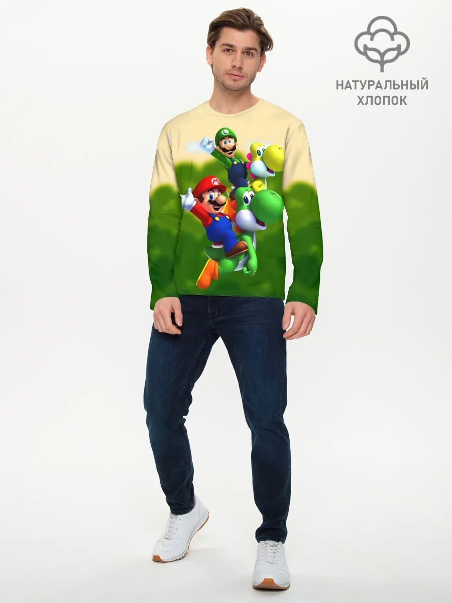 Мужской лонгслив базовый / 3DMario