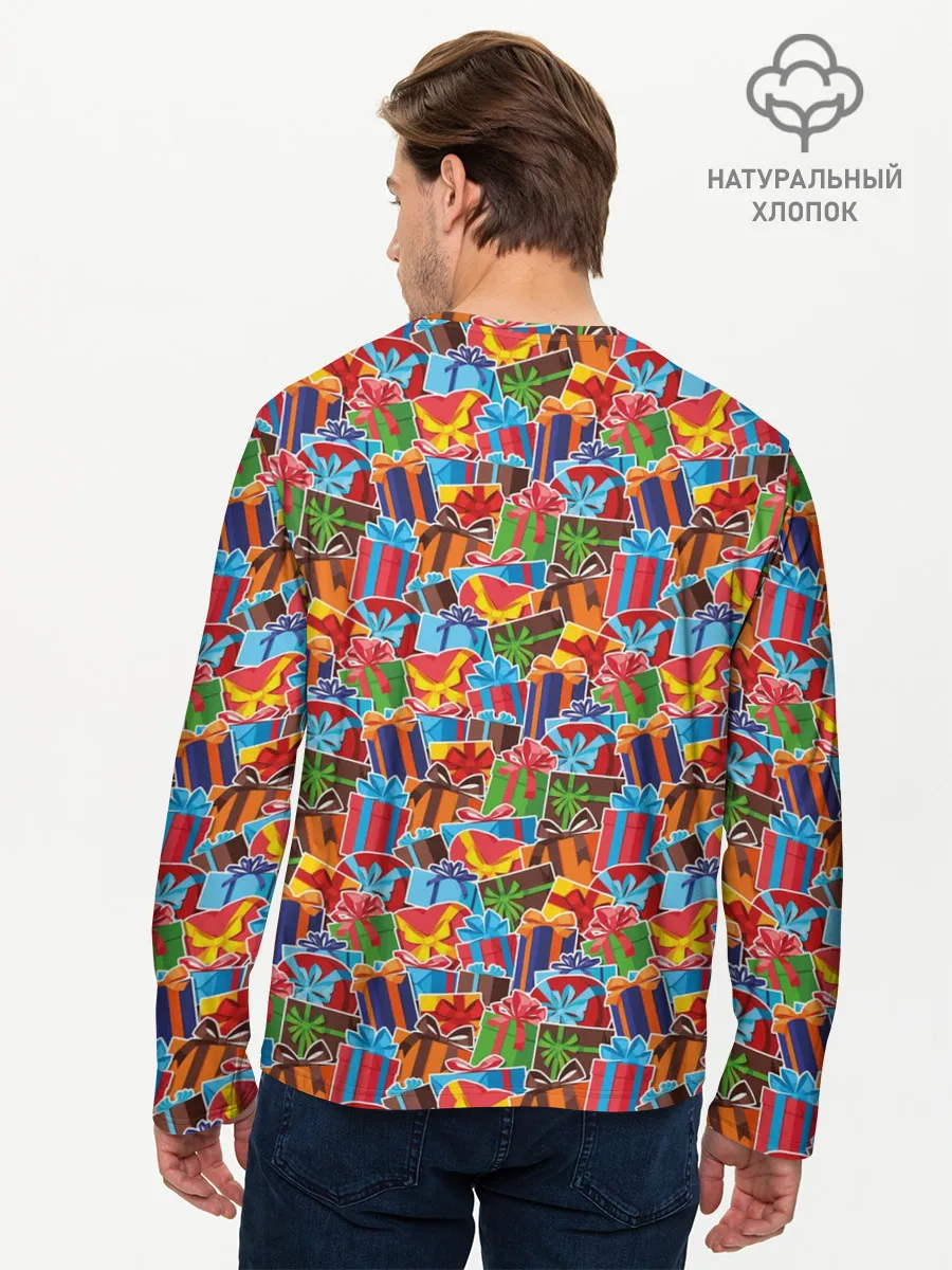 Мужской лонгслив базовый / Подарки на Праздник