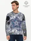 Мужской лонгслив базовый / Абстракция 499