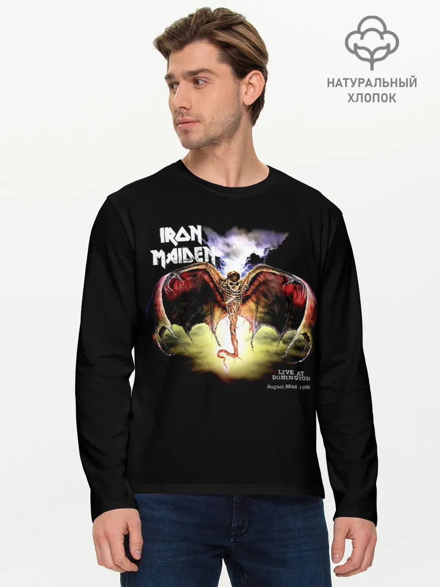 Мужской лонгслив базовый / Iron Maiden LIVE AT DONINGTON