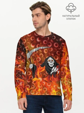 Мужской лонгслив базовый / Смерть всё видит