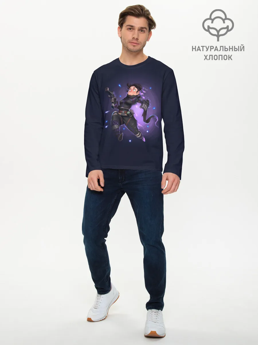 Мужской лонгслив базовый / Межпространственный боец
