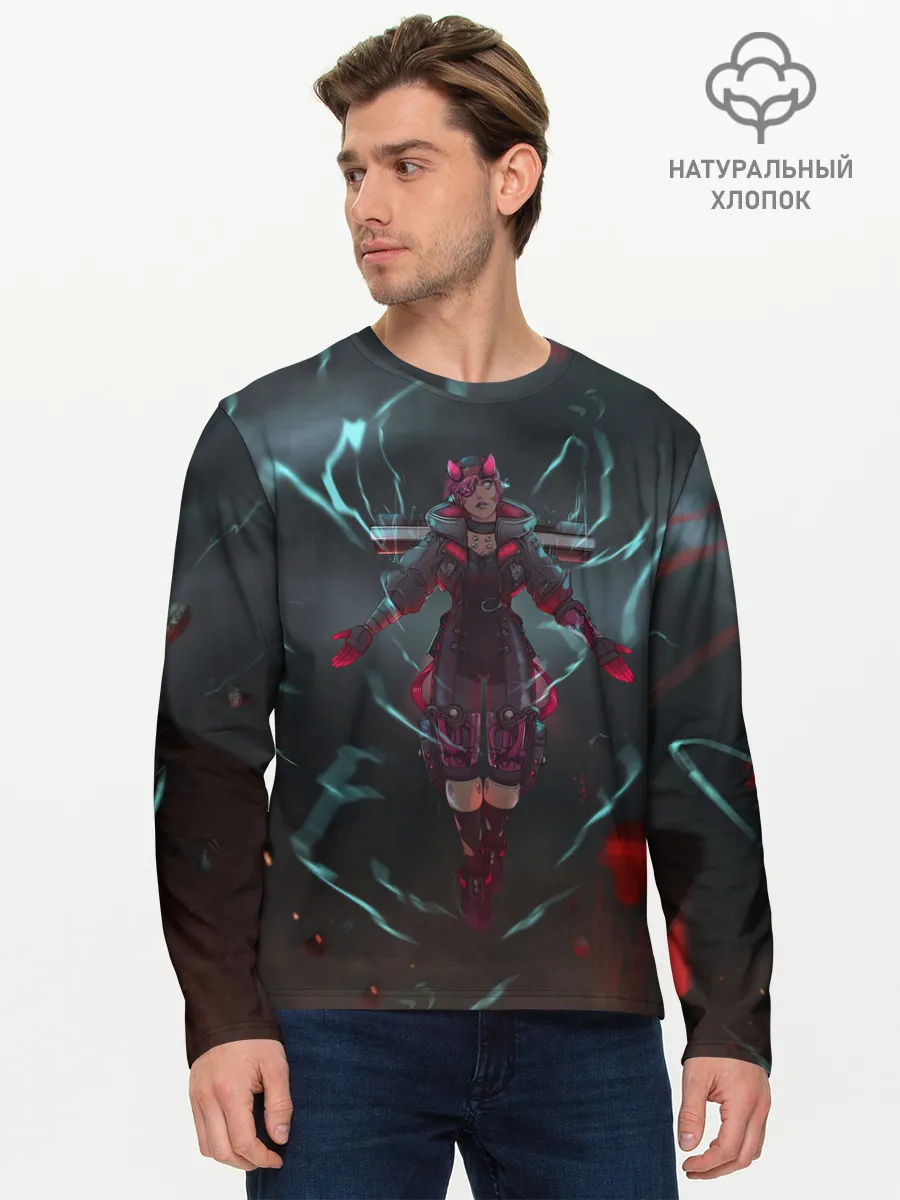 Мужской лонгслив базовый / The Eye of the Storm