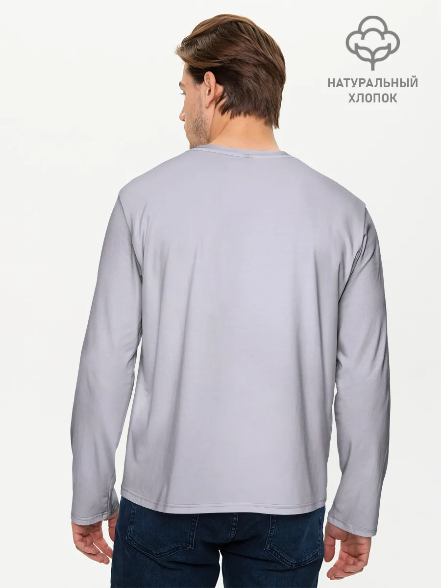 Мужской лонгслив базовый / Киска Ариана