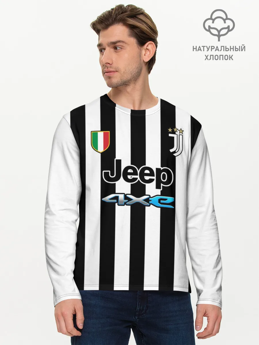 Мужской лонгслив базовый / Дибала Ювентус форма 2021/2022